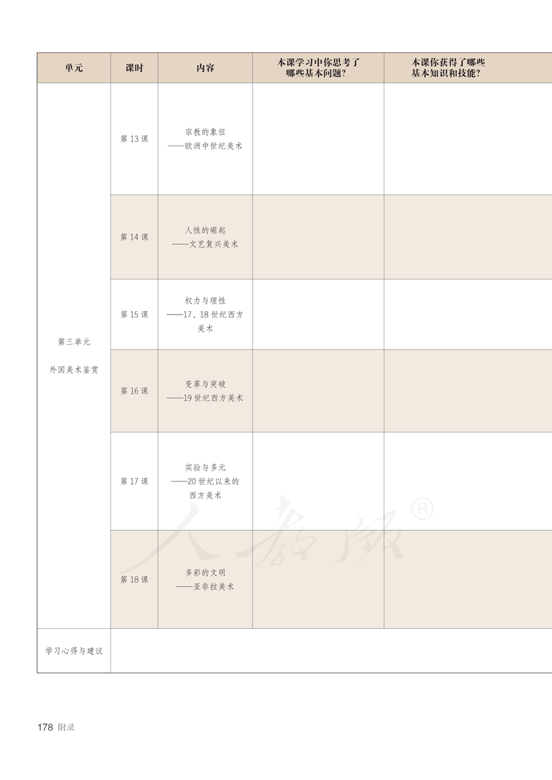 图片[183]-人教版高中美术必修《美术鉴赏》电子课本抢先看！！！